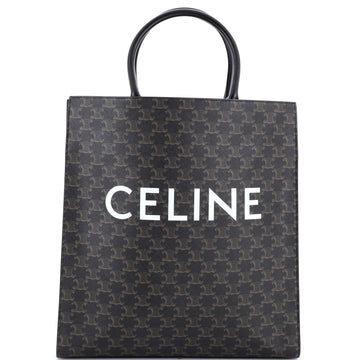 Celine Vertical Cabas Tote Triomphe Coated Canvas Large