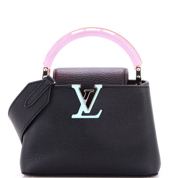 Louis Vuitton Capucines Bag Leather with Plexiglass Mini