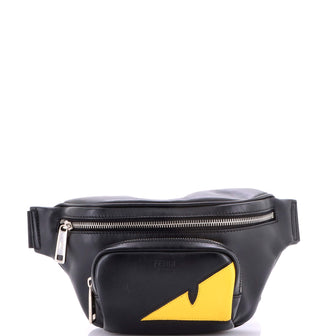 Fendi Front Pocket Monster Waist Bag Leather