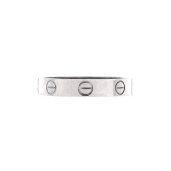 Cartier Love Wedding Band Ring 18K White Gold