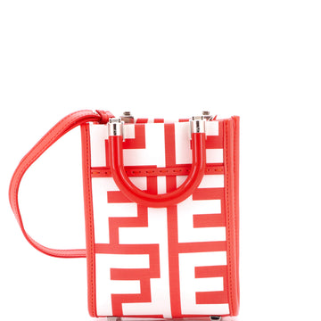 Fendi x Marc Jacobs Sunshine Shopper Tote Printed Leather Mini