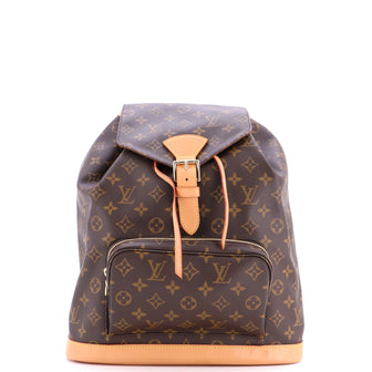 Louis Vuitton Vintage Montsouris Backpack Monogram Canvas GM