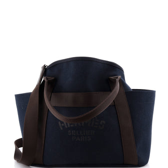 Hermes Sac De Pansage Groom Handbag Canvas