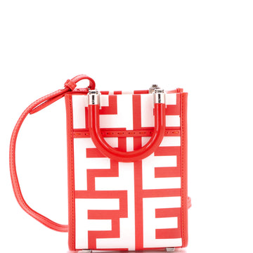 Fendi x Marc Jacobs Sunshine Shopper Tote Printed Leather Mini