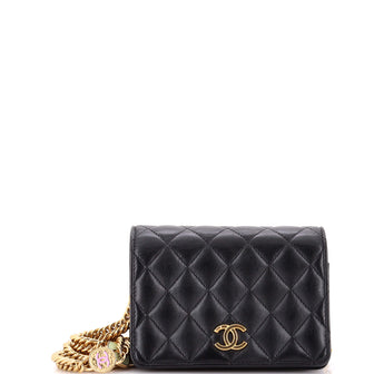 Chanel Medallion Charms CC Wallet on Chain Quilted Lambskin with Metal and Enamel Mini