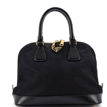 Prada Promenade Bag Tessuto and Vernice Saffiano Leather Medium