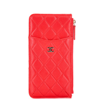 Chanel Classic Phone Case Pouch Quilted Caviar