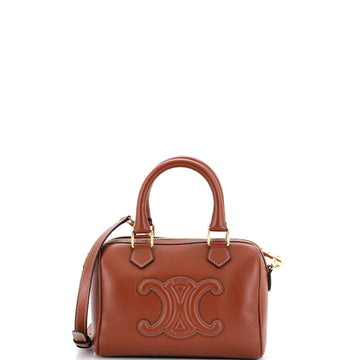 Celine Cuir Triomphe Boston Bag Leather Small