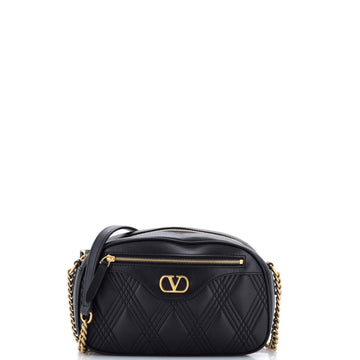 Valentino Garavani Quiltie 67 Camera Bag Quilted Leather Small
