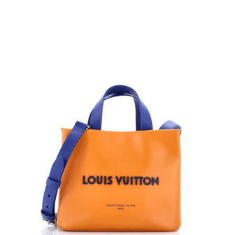 Louis Vuitton Shopper Tote Leather Mini