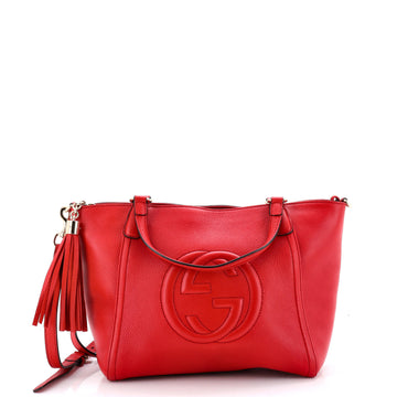 Gucci Soho Convertible Top Handle Bag Leather Small