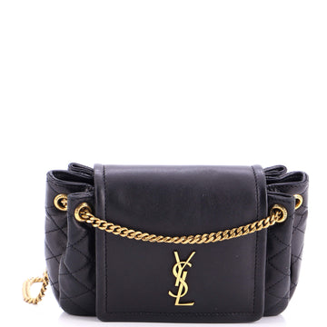 Saint Laurent Nolita Satchel Quilted Leather Mini