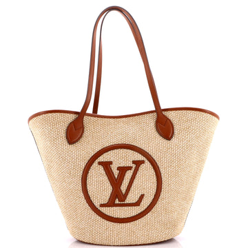 Louis Vuitton Saint Jacques NM Handbag Raffia and Leather
