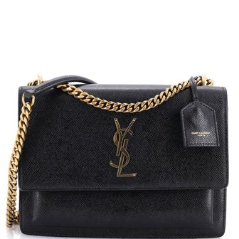 Saint Laurent Sunset Crossbody Bag Leather Medium