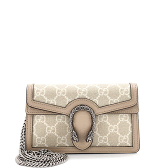 Gucci Dionysus Bag GG Coated Canvas with Leather Super Mini