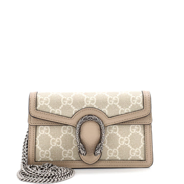 Gucci Dionysus Bag GG Coated Canvas with Leather Super Mini