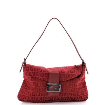 Fendi Double Flap Bag Zucchino Canvas Medium