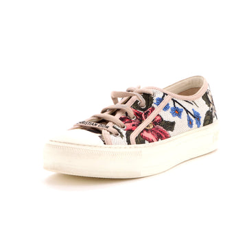Christian Dior Women's Walk'N'Dior Sneakers Embroidered Canvas