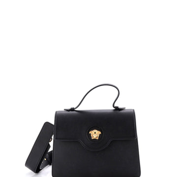 Versace La Medusa Top Handle Tote Bag Leather