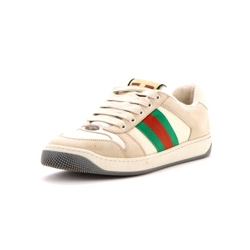 Gucci Screener Sneakers Fabric and Leather