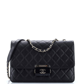 Chanel Beauty Lock Flap Bag Quilted Sheepskin Large