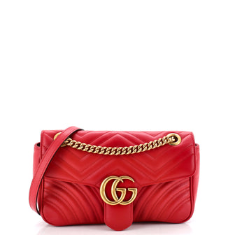 Gucci GG Marmont Flap Bag Matelasse Leather Small