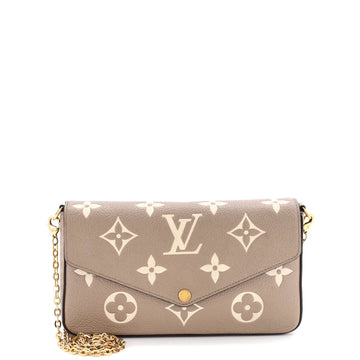 Louis Vuitton Felicie Pochette Bicolor Monogram Empreinte Giant
