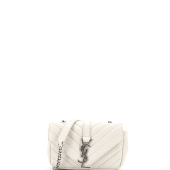 Saint Laurent Classic Monogram Crossbody Bag Matelasse Chevron Leather Baby