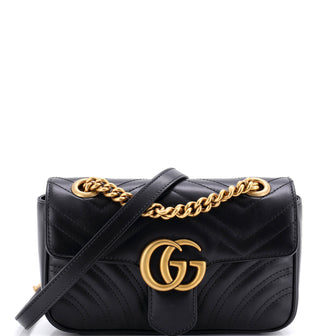 Gucci GG Marmont Flap Bag Matelasse Leather Mini