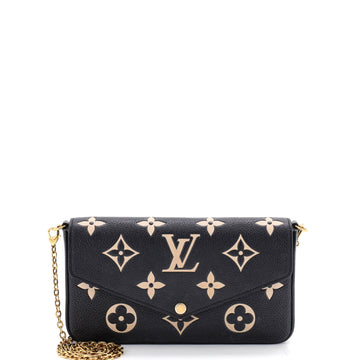 Louis Vuitton Felicie Pochette Bicolor Monogram Empreinte Giant