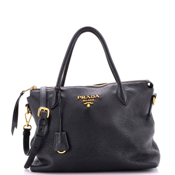Prada Dual Strap Zip Tote Vitello Daino Medium