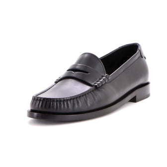 Saint Laurent Women's Le Monogram Penny Loafers Leather