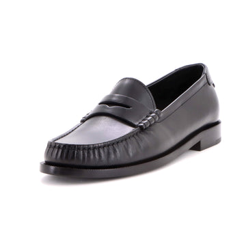 Saint Laurent Women's Le Monogram Penny Loafers Leather