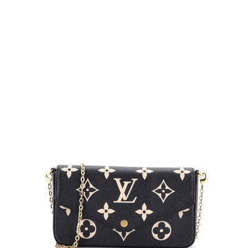 Louis Vuitton Felicie Pochette Bicolor Monogram Empreinte Giant
