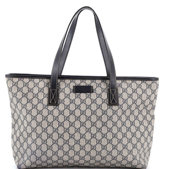 Gucci Plus Tote GG Coated Canvas with Leather Medium