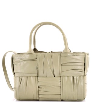 Bottega Veneta Arco Tote Maxi Intrecciato Plisse Leather Mini