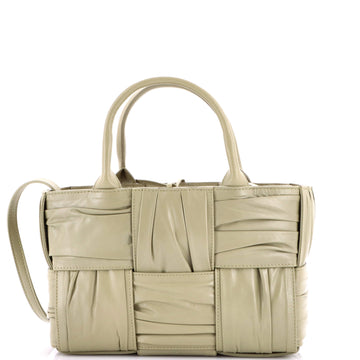 Bottega Veneta Arco Tote Maxi Intrecciato Plisse Leather Mini