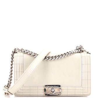 Chanel Reverso Boy Flap Bag Glazed Calfskin Old Medium