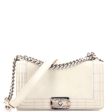 Chanel Reverso Boy Flap Bag Glazed Calfskin Old Medium