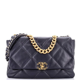 Chanel 19 Flap Bag Quilted Leather Maxi