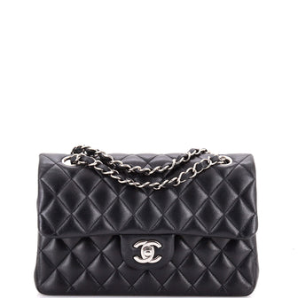Chanel Classic Double Flap Bag Quilted Lambskin Small