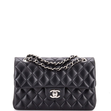 Chanel Classic Double Flap Bag Quilted Lambskin Small