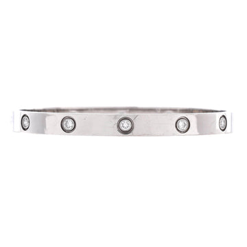 Cartier Love 10 Diamond Bracelet 18K White Gold with Diamonds