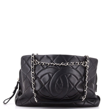 Chanel Timeless CC Shopping Tote Quilted Caviar Medium