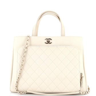 Chanel Business Affinity Tote Quilted Caviar Large