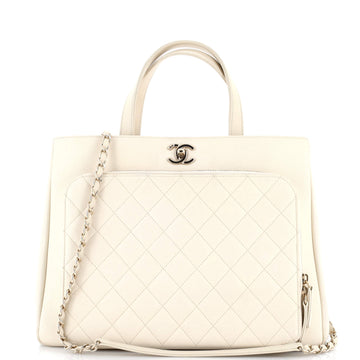 Chanel Business Affinity Tote Quilted Caviar Large