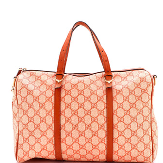 Gucci Nice Convertible Boston Bag GG Coated Canvas Medium