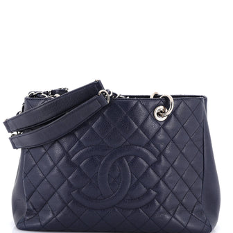 Chanel Grand Shopping Tote Quilted Caviar