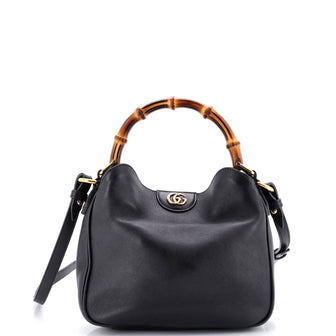Gucci Diana NM Bamboo Shoulder Bag Leather Small