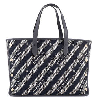 Givenchy Bond Shopper Tote Logo Jacquard Canvas Medium
